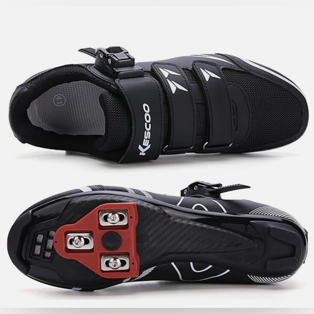 KESCOO Black Cycling Shoes